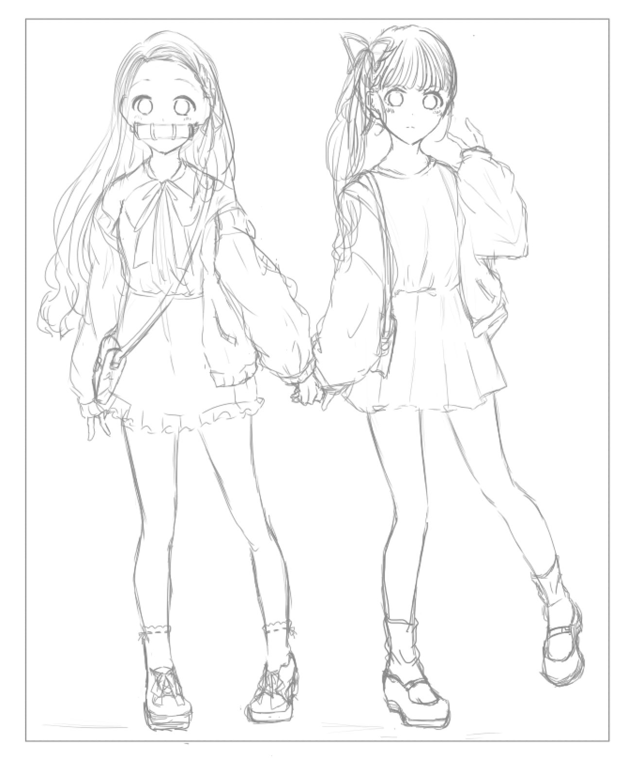 つきみ 在 Twitter 上 鬼滅の刃の禰豆子とカナヲの現代風イラストを描きましたー 鬼滅の刃の女子はみんな可愛い 鬼滅の刃 絵描きさんと繋がりたい 竈門禰豆子 栗花落カナヲ T Co X4ghpx7jq5 Twitter