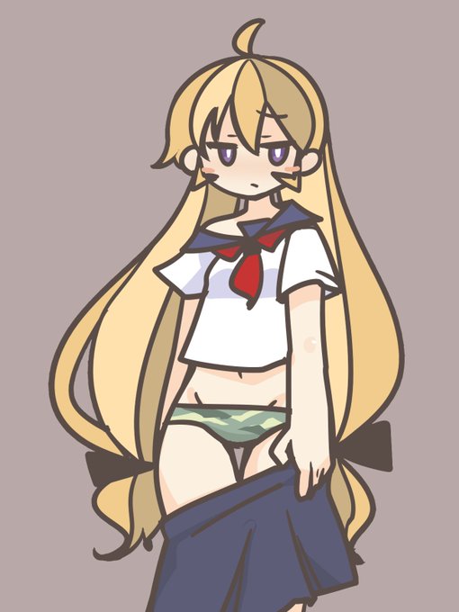 (お題箱)タイガーストライプ迷彩柄下着の栄子さん 