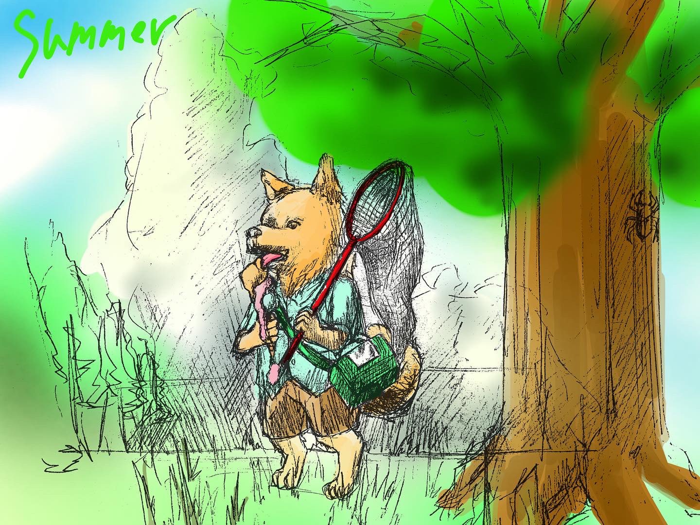 すなお 季節 犬 イラスト いらすとぐらむ Illustration Illust 犬 Dog 子犬 ラブラドールレトリーバー 柴犬 シベリアンハスキー Cute Cool 可愛い かっこいい Child 春 Spring 夏 Summer 秋autumn 冬 Winter 春夏秋冬 季節 Season