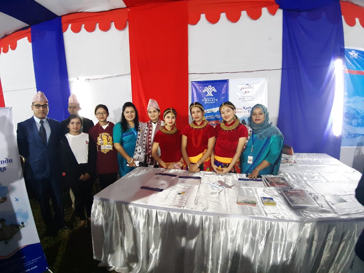 HimalayaH9's tweet photo. Himalaya Airlines supports Inauguration Program of Visit Nepal Year 2020 organized by Embassy of Nepal in Dhaka, Bangladesh on January 07, 2019.
#VNY2020 #Inauguration #Dhaka #Bangladesh #HimalayaAirlines #FlyWithUs #PromoteNepal https://t.co/yyv61N9r7C