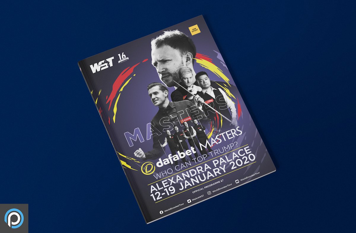 ProgrammeMaster's tweet image. 👀 FIRST LOOK 

🔴 We love the new @WeAreWST branding and it features on the front cover of the @Dafabet Masters programme

Pre-order it online now ➡️bit.ly/304vJEL

#DafabetMasters #WeAreWST