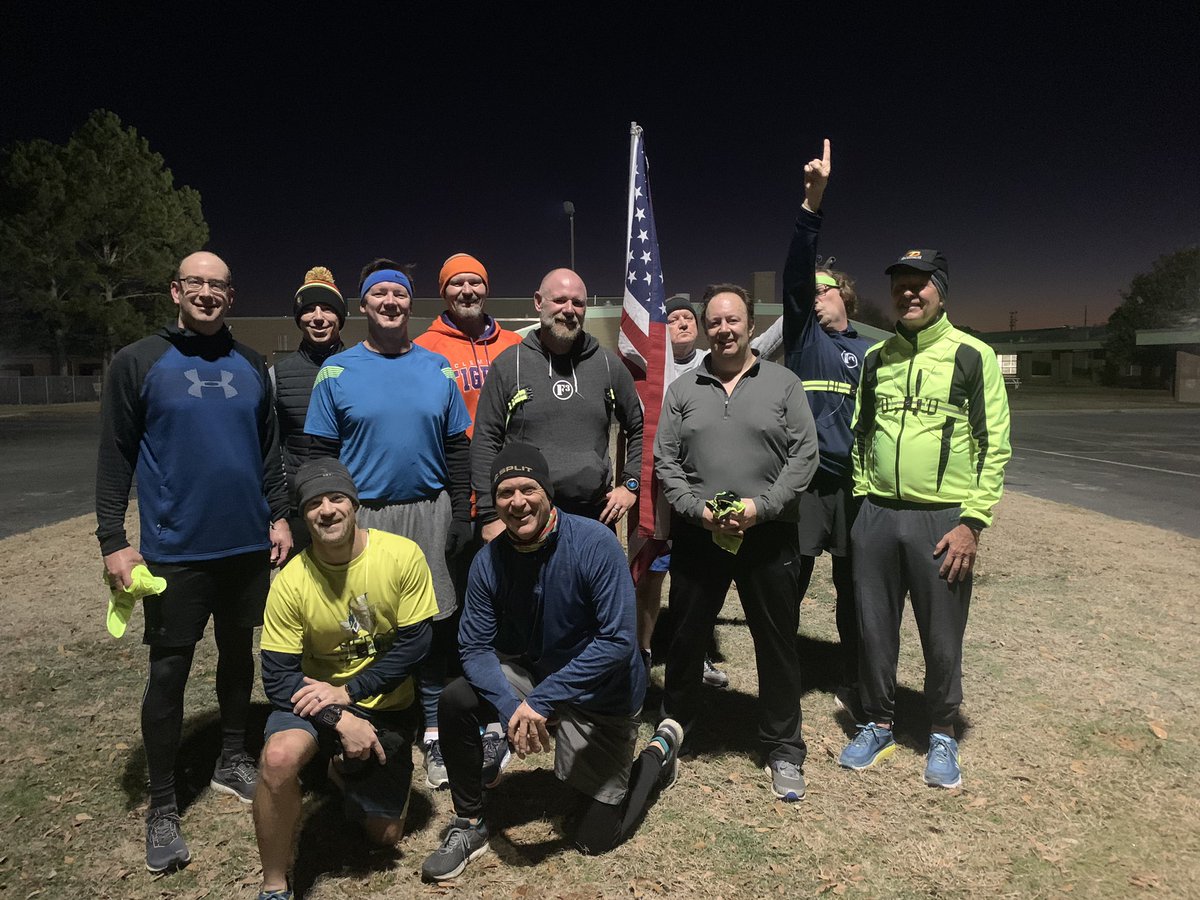 A dozen <a href="/F3ENC/">F3ENC Crossbones</a> PAX put in some miles at #TheRush this morning! #BeatTheFartSack