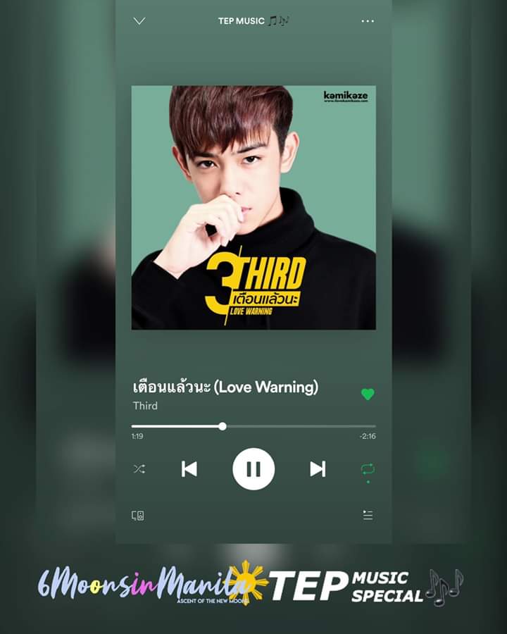 Thai Entertainment Portal Tep Music Now Playing เต อนแล วนะ Love Warning By Third Kamikaze Third N Album Love Warning Single 16 Follow Tep Music On Spotify T Co Hqw7yplx75 For 6 Moons