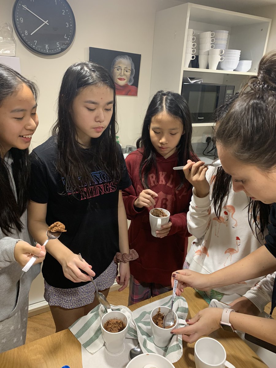 Mugcake time in Parks House! The girls are busy baking and eating their delicious mugcakes today. Safe to say it’s a resounding success!