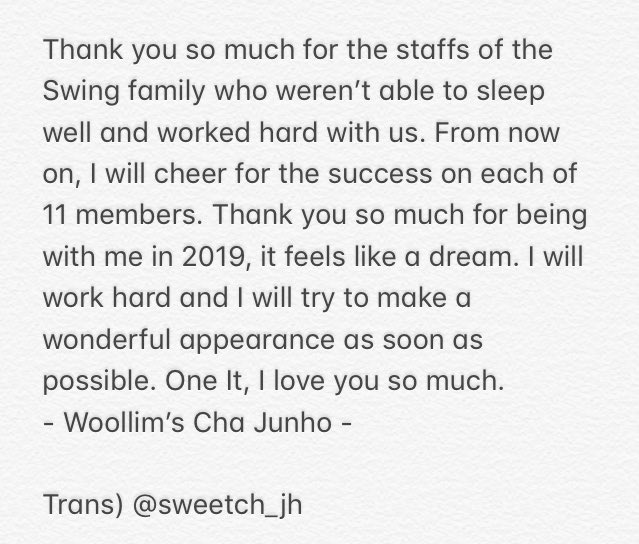 sweetch_jh's tweet photo. Trans) Junho’s letter [wait :’)..]

Hello, this is Cha Junho

#차준호 https://t.co/o43j34UWIh