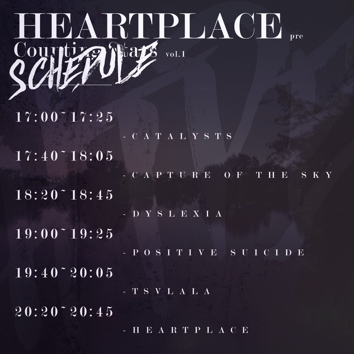 HeartPlace_jp's tweet photo. 🥀 RT🥀

"2/22"に行われます我々の企画の追加アクトを発表致します。

dyslexia / 京都
@Dyslexiajapan 

capture of the sky
@CaptureoftheSky 

2バンドを追加した出演バンド計6バンドで行います。

また、当日のスケジュールも同時に公開致します。

こちら確認の上"西荻窪FLAT"へ https://t.co/QHseRG3Zgi