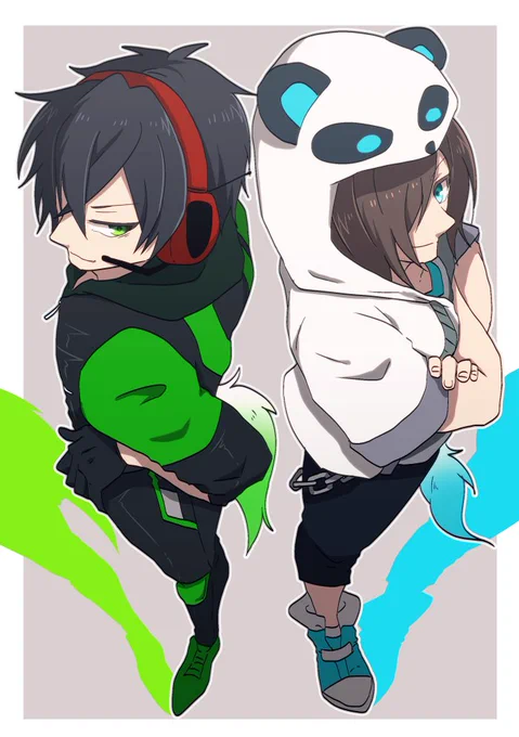 #しろっぽ
?さんと?さん 