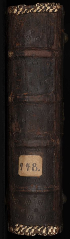 spine of MS 448 Helmst.