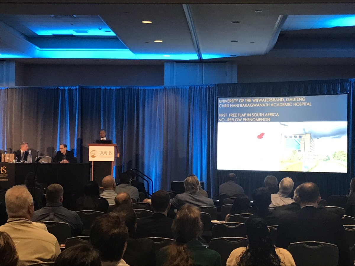 Wonderful to listen to Dr. Thendo Netshiongolwe, the 2019 AAHS International Reverse Fellow, share his experience at the Mayo Clinic. <a href="/mayoclinichand/">@MayoClinicHand</a>
