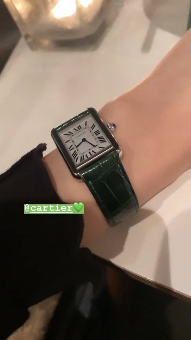 cartier watch green