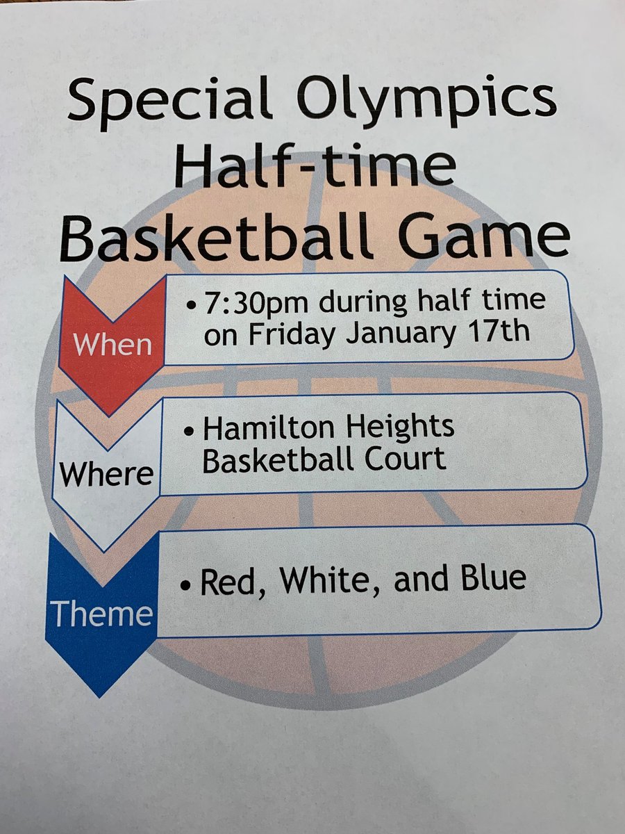 KogdenKurt's tweet photo. The Hamilton Heights Student Leadership Advisory Council has been working hard toward their Special Olympics initiative.  On Jan 17,  2  Special Olympics teams will scrimmage 🏀 at halftime of the varsity game. Please come out and support this worthy cause. https://t.co/Xy3gtfO3Kd