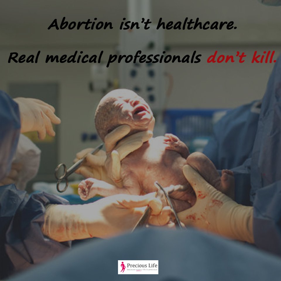 Real healthcare heals and saves lives. Real medical professionals do not harm their patients, born or preborn. They care not kill. #repealsection9 #conscientiousobjection