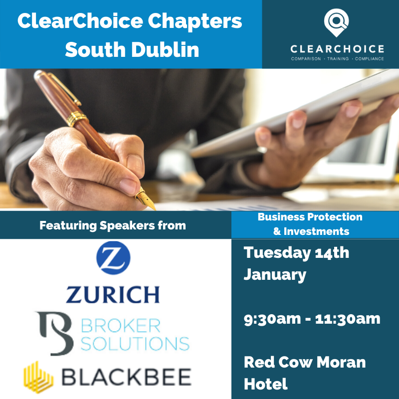 ClearChoice_tm's tweet photo. Join us at our South Dublin ClearChoice Chapters Event from 9:30am-11:30am on Tuesday the 14th of January at the Red Cow Moran Hotel! Book your place today! https://t.co/T0Jm6ePnnD https://t.co/IMzI6yQQeF