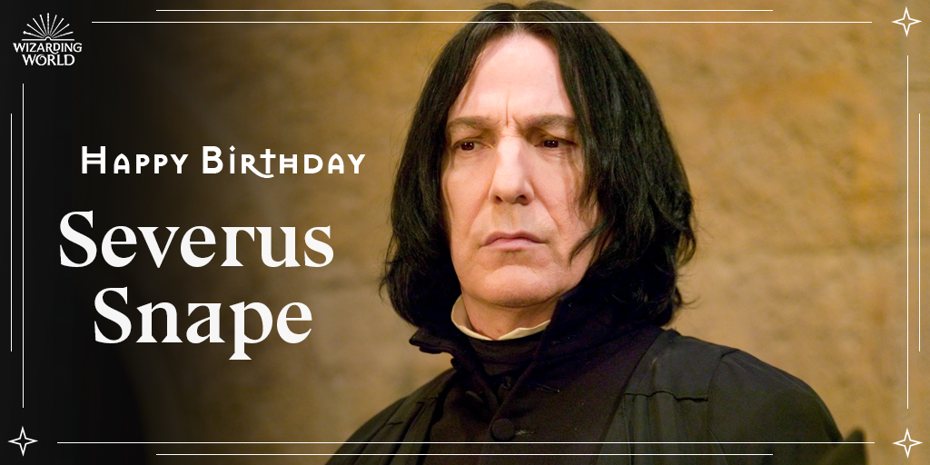 wizardingworld's tweet image. Celebrating Snape&apos;s birthday, after all this time? Always. Happy birthday, Severus Snape!