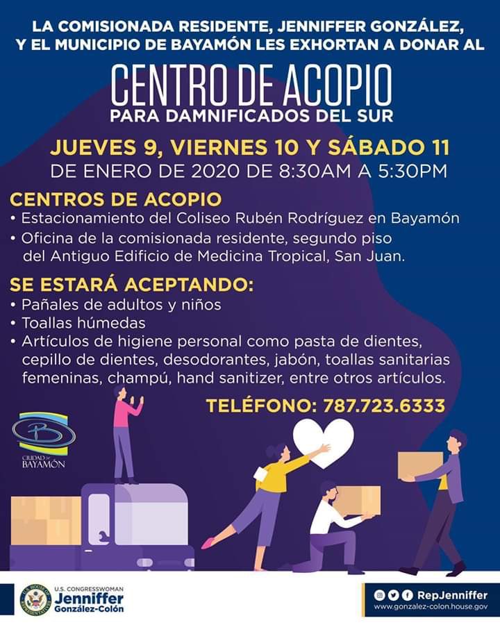 ramonluisrivera's tweet photo. Esperamos tu donación en el centro de acopio ubicado en el estacionamiento del Coliseo. #BayamonPresente https://t.co/6EveGPjLs9