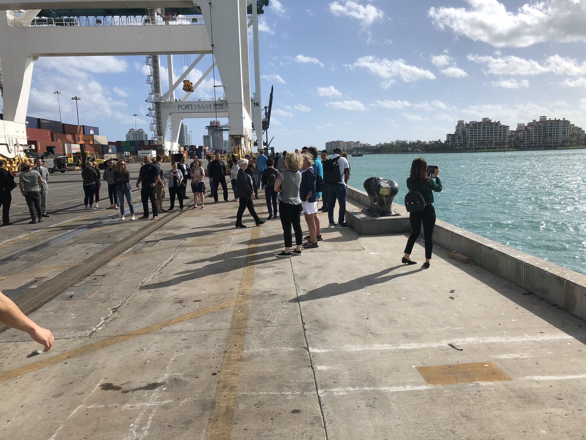 tckarst's tweet image. #gopex  port of Miami tour