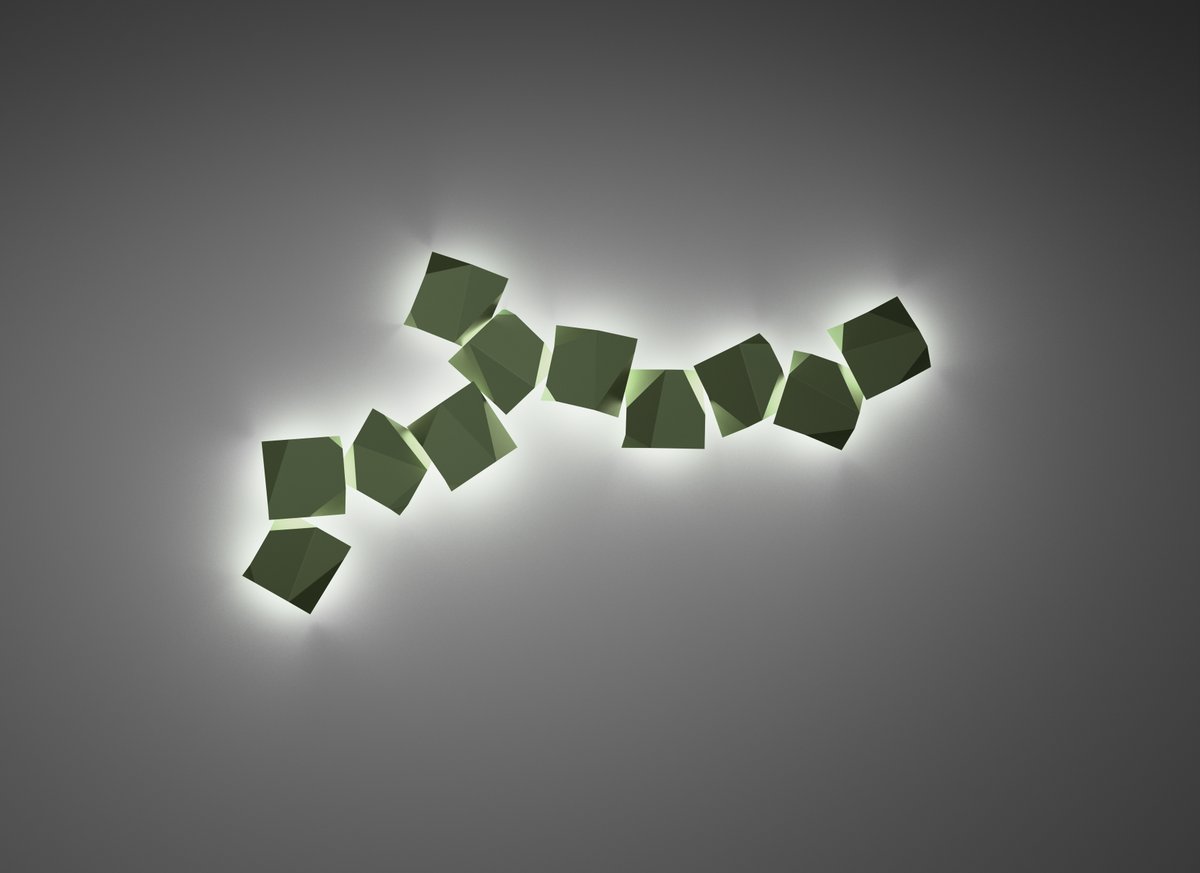 LEnvironments's tweet image. #Origami wall lights from #Vibia blends light functionality with an opportunity for artistic creation. #VibiaMiles #LightingEnvironments #Design #Create #WallArt #Achitecture