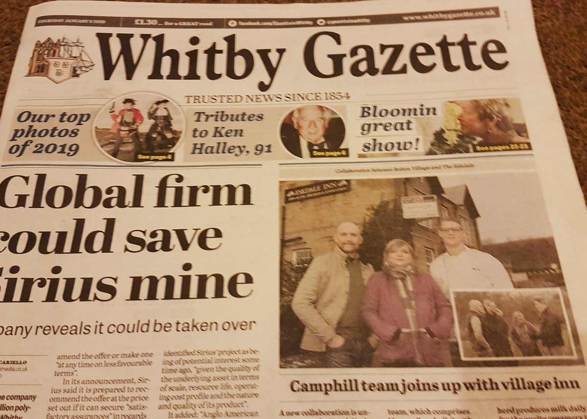 TheEskdale's tweet photo. It's a good day when you make the front page of the paper! 
@TheEskdale @CamphillVillag1 https://t.co/zgAbw25Ttl