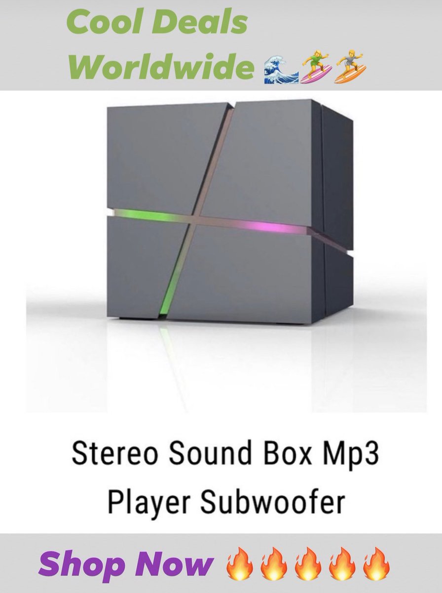 CoolDealsWorld1's tweet photo. Shop at @cooldealsworldwide for the BEST DEALS online. #cooldealsworldwide334 #CoolDeals #cooldealsonly #KoolDeals #KoolDea #Subwoofer #Bluetooth #Mp3 #Stereo #SoundSystem #Sound #Mp3Player #Mp3PlayerSubwoofer #SoundBox #Box #stereosound #stereogram #mp3players #mp3music #Stereo https://t.co/4tk5xaQ6Yv