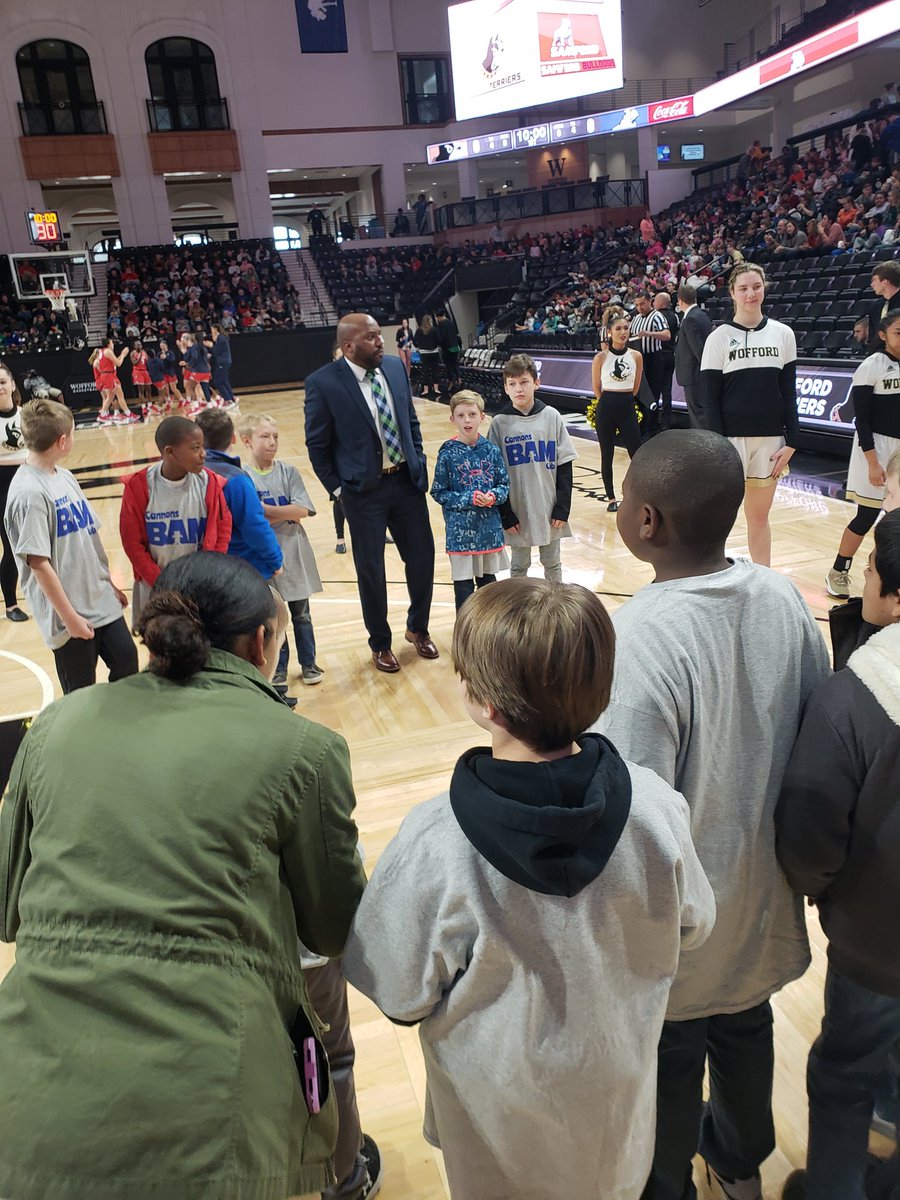 cannons_elem's tweet photo. Such a fun time. @Wofford_WBB @CoachTrent_Bunn https://t.co/JLLtM4WCYk