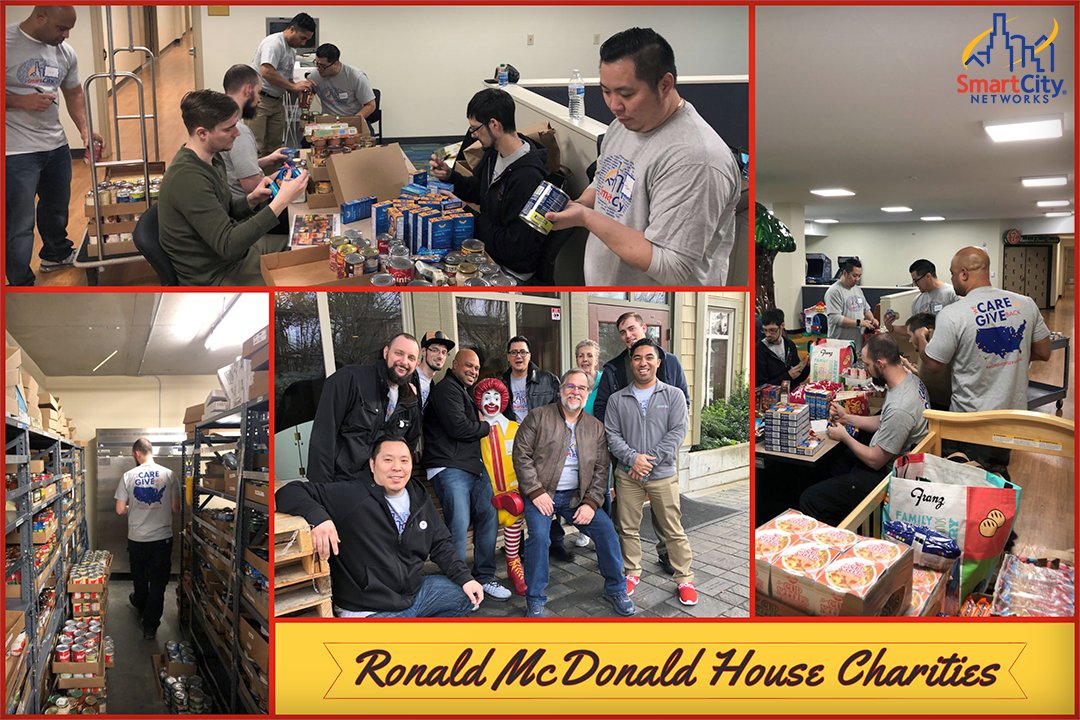 SmartCityNtwks's tweet photo. Our team at the @WAConvention volunteered at @RMHCSeattle during our Month of Service. Great job Smart City Seattle! #MonthofService19 #WeCareAndGiveBack https://t.co/rw25J4EKMk