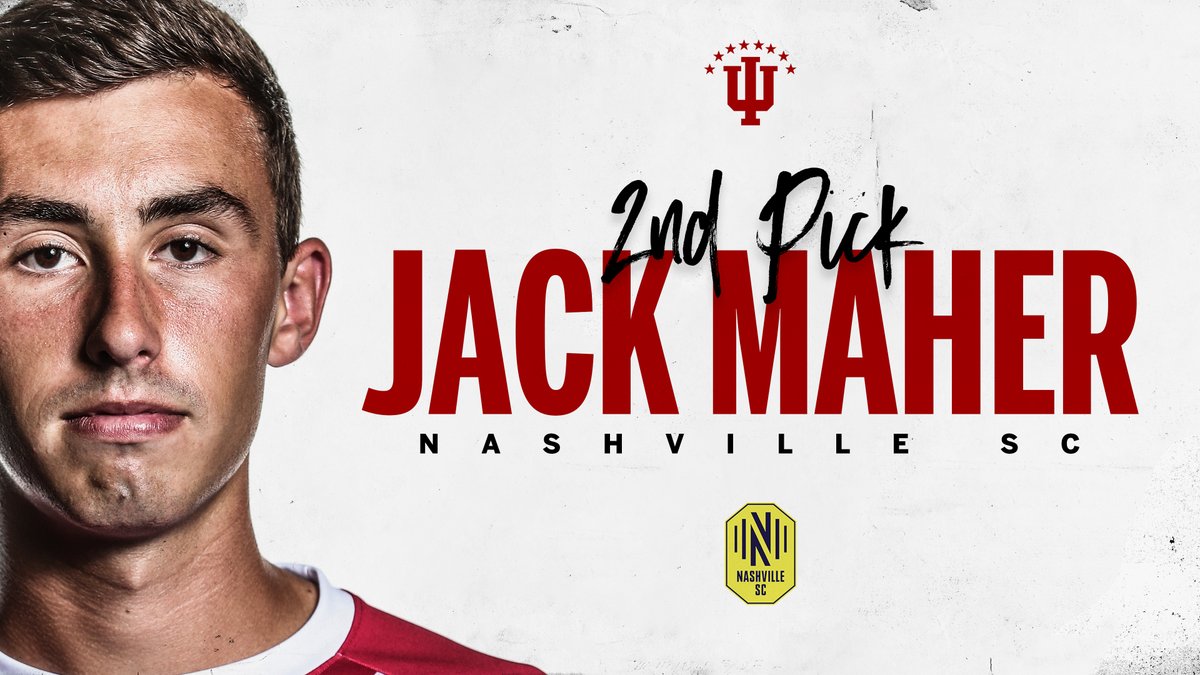✌️!

Jack Maher has been selected No. 2 overall in the #MLSSuperDraft by <a href="/NashvilleSC/">Nashville SC</a>.

#ProIU ⚪️🔴