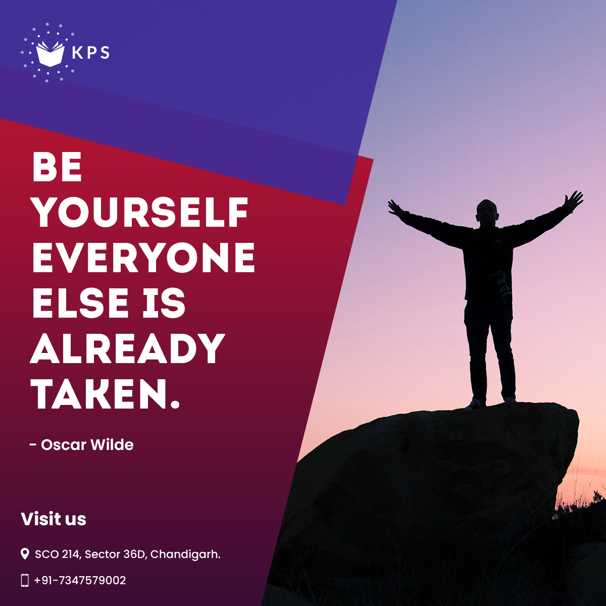 KPSIAS's tweet photo. Be yourself Everyone else is already taken.

- Oscar Wilde

https://t.co/Q0htot7O1u https://t.co/wak72Q3hWZ