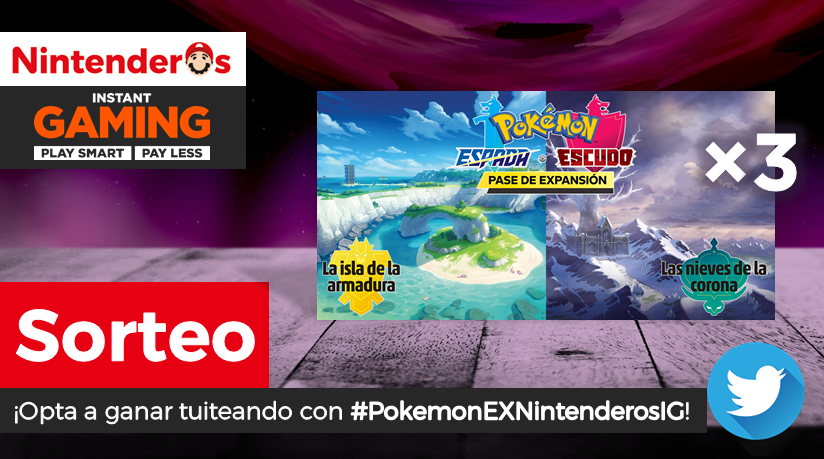 Nintenderos's tweet image. ¡Sorteamos 3 pases de expansión de Pokémon Espada y Escudo!

➡️ Sigue a @InstantGamingES y @Nintenderos 
➡️ RT aquí
➡️ Tuitea con #PokemonEXNintenderosIG. Cuantos más tuits mandes, ¡más posibilidades de ganar!

¡Suerte! - nintenderos.com/2020/01/sortea…