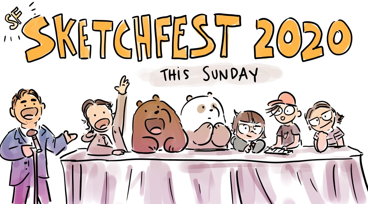 Hey Bay Area Bears fans! @ericjedelstein @bibbymoynihan @charlyne_yi @everydaylouie @krismukai @yoyorobot and I will be at @SFSketchfest this Sunday- and I promise it's gonna be lots of fun--plus a first ever sneak preview of the We Bare Bears MOVIE!
https://t.co/MC1z94n2lL