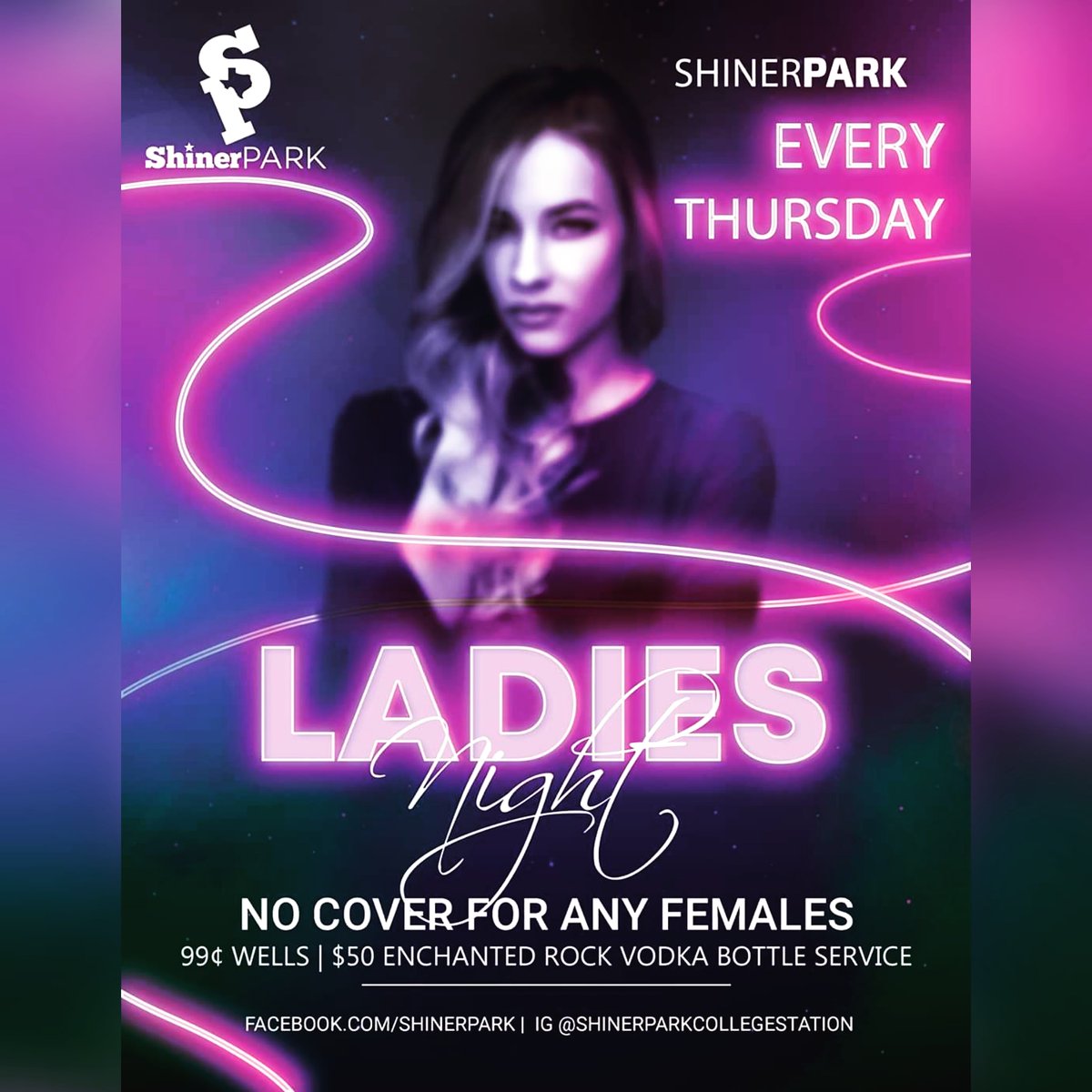 shiner_park's tweet photo. New Year's resolution = better drink specials #ladiesnight #aggieland #shinerpark #drinkspecials https://t.co/zddOSVgMaz