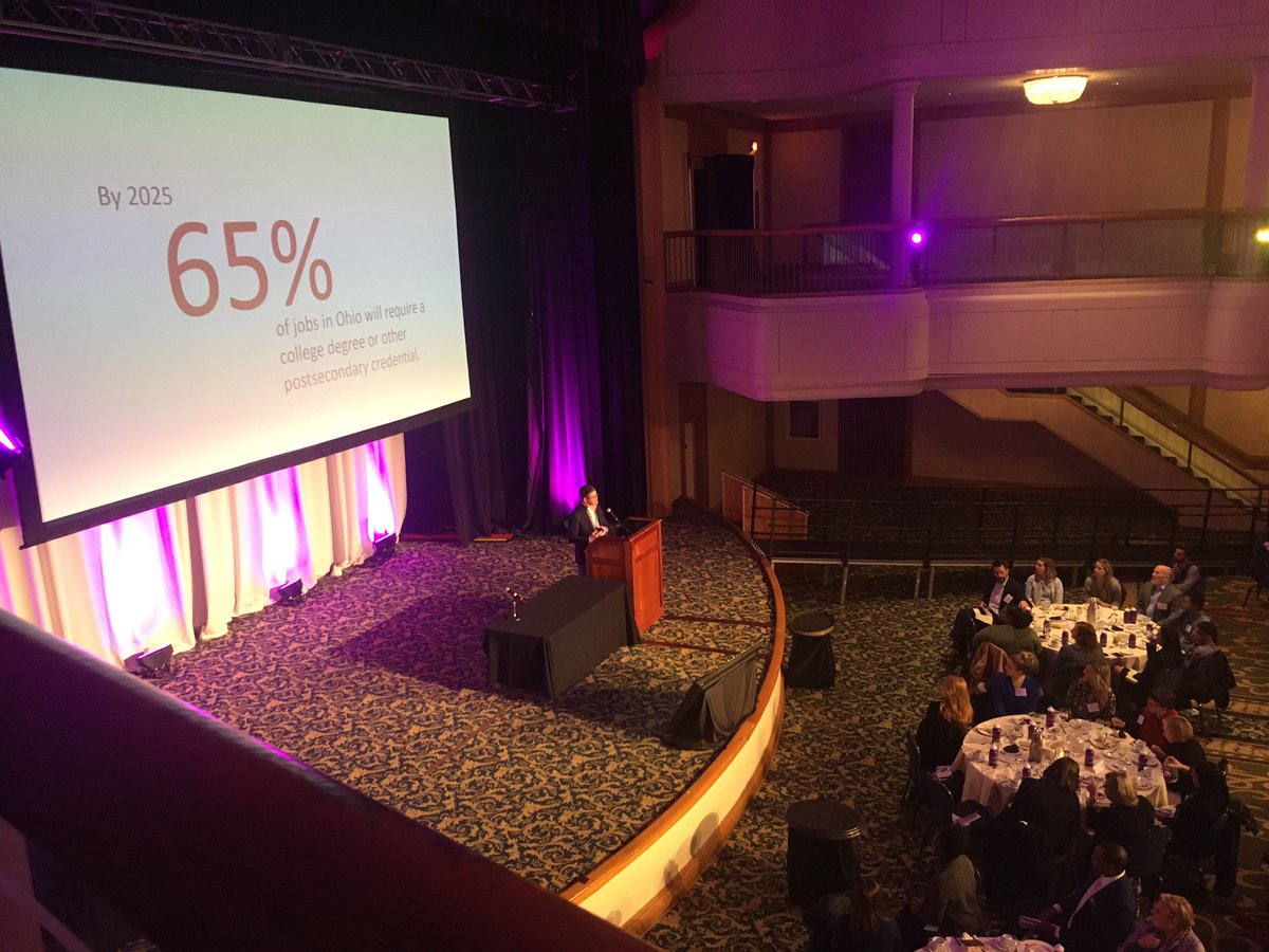 TeamNEO's tweet photo. “By 2025, 65% of #Ohio jobs will require a college degree or other postsecondary certification. That’s a talent gap, and that is where you come in and become a part of the solution.”
@CollegeNowGC @DeltaDentalOH #MentorInCle #AligningOpportunities https://t.co/jqXjWwCRd8