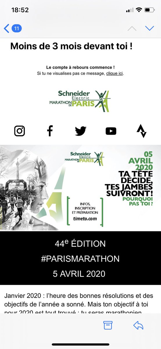 GuillerezJS's tweet photo. Et oui plus que quelques semaines pour @parismarathon . N’est ce pas @elepers 😉 #MemePasPeur #DansLesTemps https://t.co/Cp1vdo8Bez