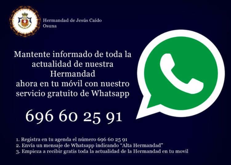 Si quieres mantenerte informado de toda la actualidad únete al grupo de difusión para recibir mensajes únicamente.