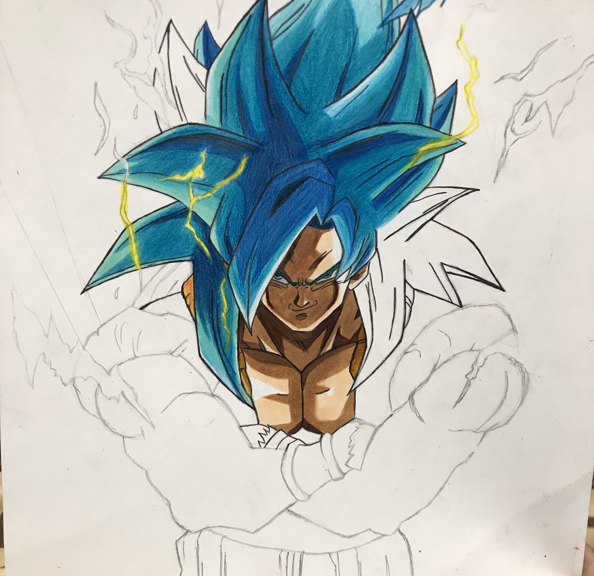 Twitter 上的 あしゅあーと ゴジータ4 ブルーバージョン ここまで進みました 絵描きさんと繫がりたい イラスト好きな人と繋がりたい ドラゴンボール ゴジータ4 T Co Glz0rbhjj8 Twitter