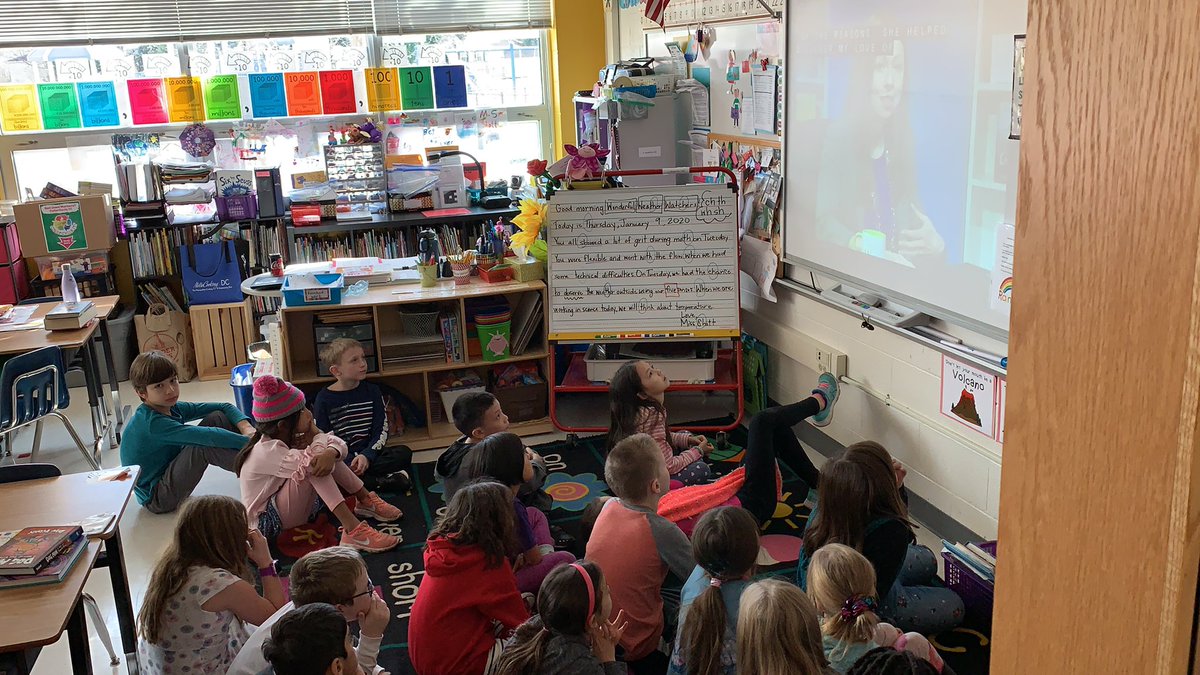 Second graders are so excited to watch <a href="/ChelseaClinton/">Chelsea Clinton</a> on <a href="/FFXNetwork/">Fairfax Network</a>  <a href="/FfxMTA/">Fairfax Network MTA</a>. <a href="/Clermont_ES/">Clermont Elementary School</a> <a href="/CangroLib/">Kannan Cangro</a>