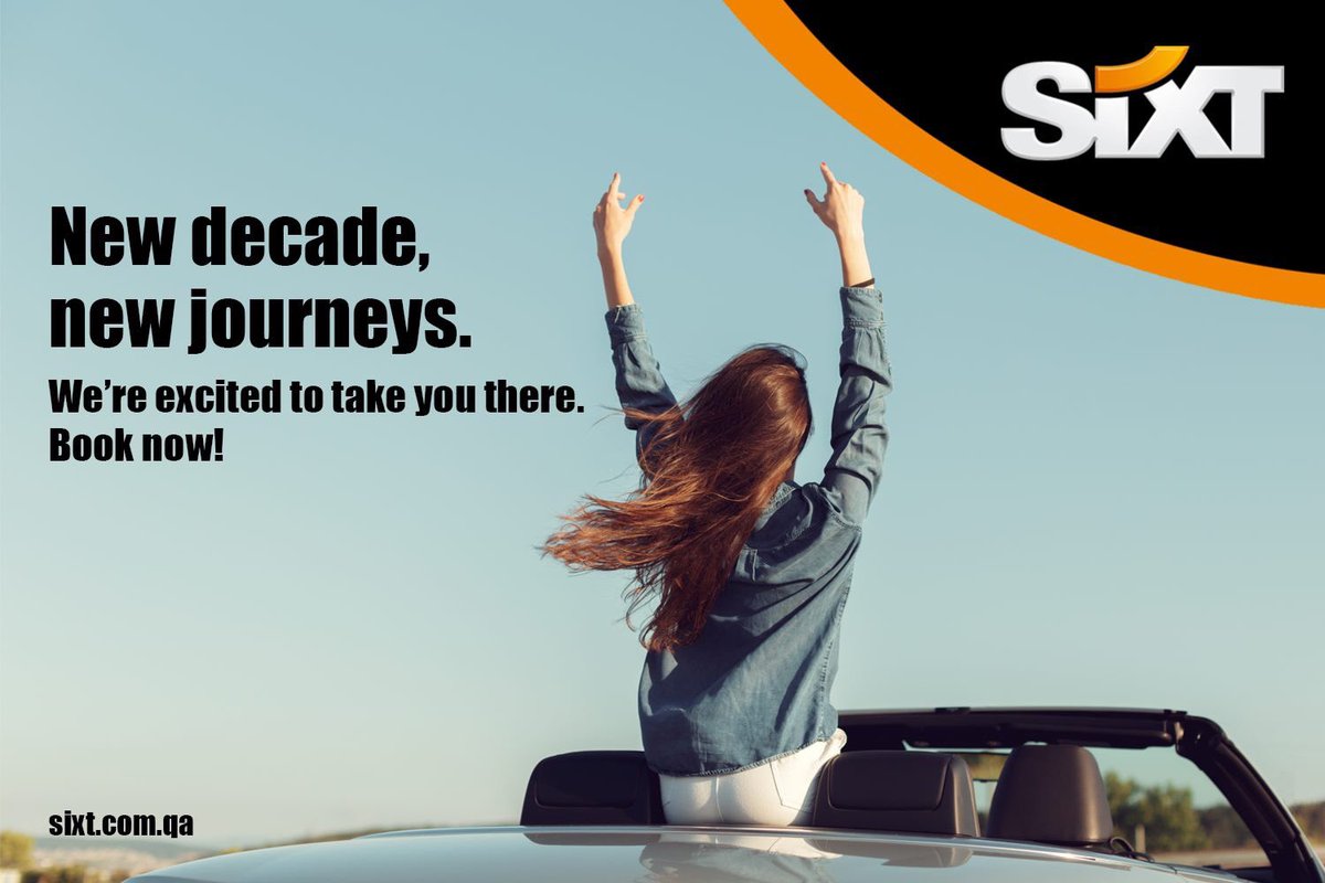 SIXT_Qatar's tweet photo. ماهو ابعد مكان تنوي الذهاب إليه في العام الجديد؟
How are you celebrating the new decade? 

#SIXTQatar https://t.co/P1LopaKFKA