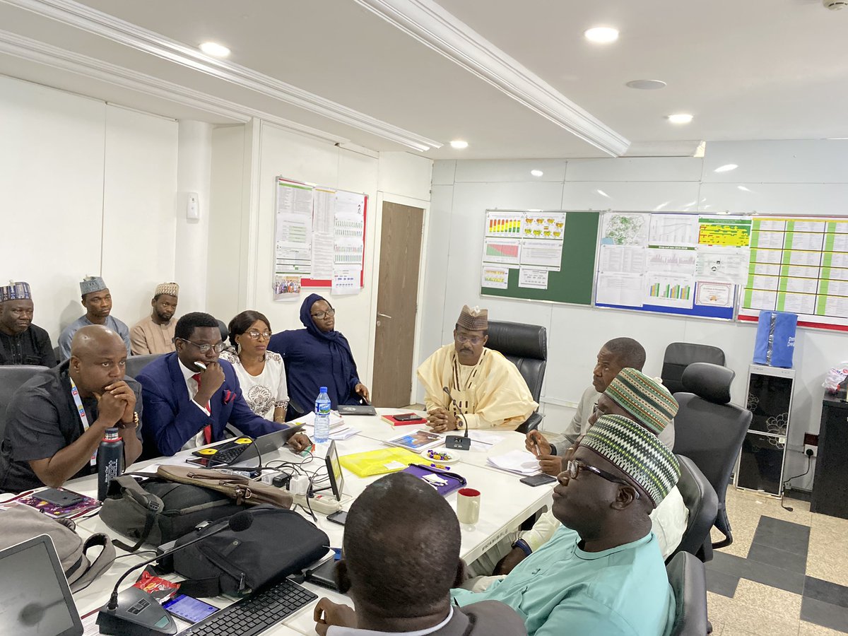 NphcdaNG's tweet photo. Ahead of a proposed nationwide Local Immunization Days (LIDs) to address the high number of unimmunized children and scale up routine immunization in low performing LGAs, the NERICC centre earlier today, presented an action plan to the ED/CEO NPHCDA, Dr. Faisal Shuaib. https://t.co/tpat1oV8Qv