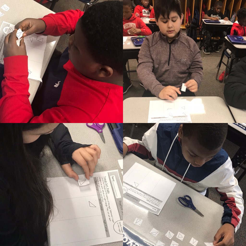 teamarcher18's tweet photo. We are working on classifying triangles based on their angles. Today we did a sort and used our stem to โprove itโ while sorting. #room31family #proveit #mathgrowth #wearewayne @CWChamps https://t.co/lQfi5tFN4d