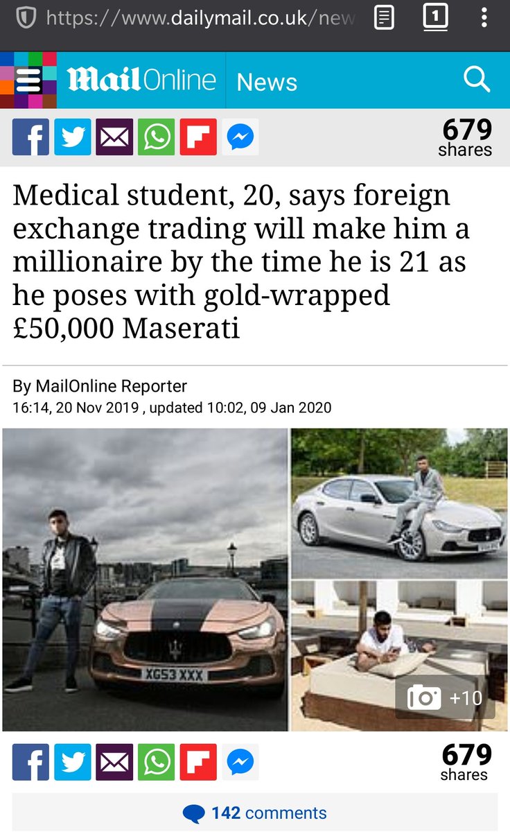 Daily Mail story promoting a get rich quick scheme. 
