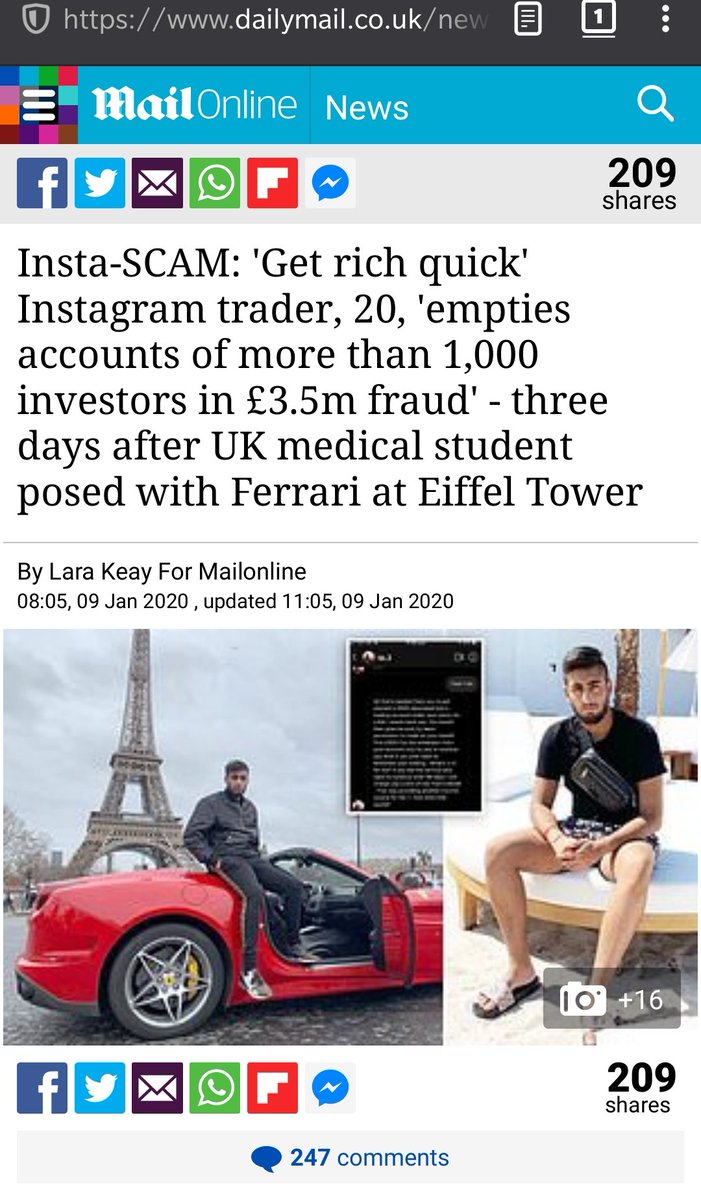 A few months later, Daily Mail saying it is a scam. 