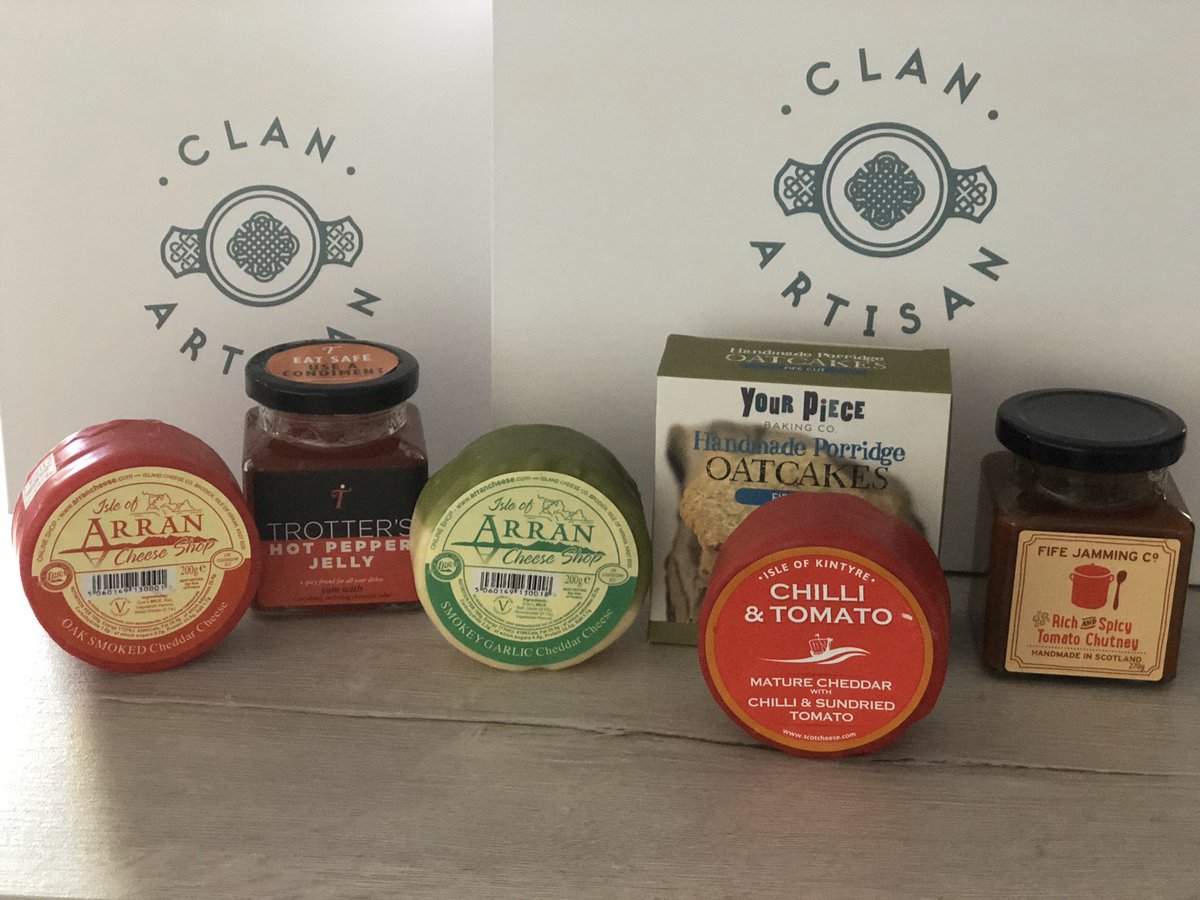 ClanArtisan's tweet photo. Been adding cheese onto website all day ( not even half way there ) and felt a bit peckish ; opened more #arrancheese &amp; @yourpiecebaking oatcakes (porridge ones are my fav) Takes so long adding products to Website or is it just me !? #tasty  #cheese #SmallBusiness #scottishgifts https://t.co/lNE0tyvfI6