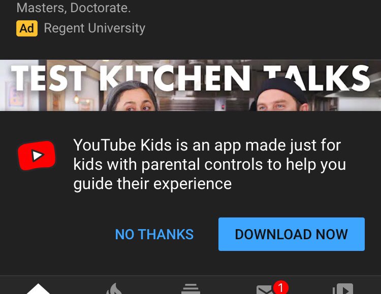 AttackResist's tweet image. “Daddy, can I watch movies on your phone?”

“Sure pumpkin, let me open the app and get one started.” 

#HateThis

#YouTubeCreepiness