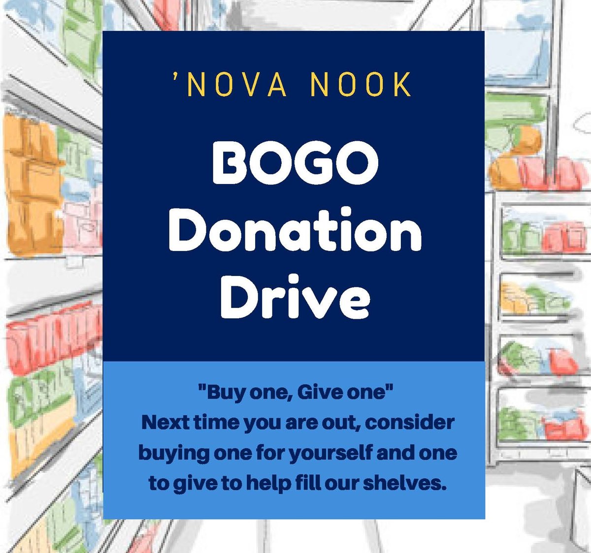 VillanovaSGA's tweet photo. It's almost time to return to campus for spring semester! Consider picking up some extra items to donate to the Nova Nook; information can be found here: https://t.co/rye3qTpYud. https://t.co/Gf0EBgZsAq