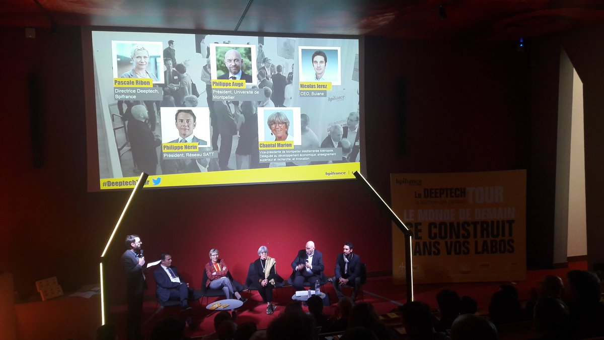 LMontanier's tweet photo. Montpellier #Deeptech Tour :  #Tous là !!!! Chercheurs, structures d'accompagnement, financeurs, entrepreneurs #Occitanie. Se rencontrer, se connaître, échanger, faire évoluer les mentalités pour #demain #laboratoire #entreprendre 
@Bpifrance @Paul_F_Fournier @PascaleRibon https://t.co/6LbhLziwuP