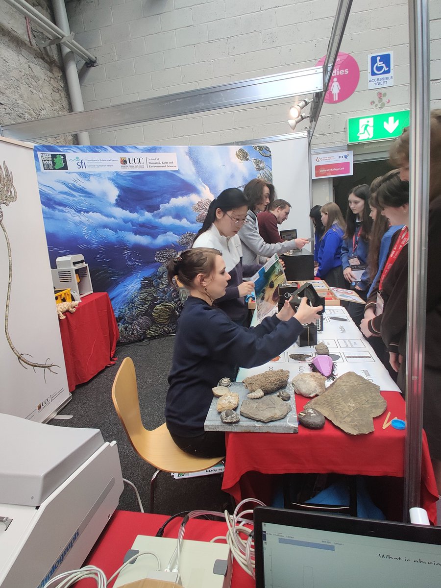 SEFSUCC's tweet image. Amazing turnout at our @UCC stand at @BTYSTE today!Be sure to visit @UCCPhysiology @uccBEES @MariaMcN_palaeo #btyoungscientist #CreateTodayShapeTomorrow #BTYS #youngscientists @CullotyS