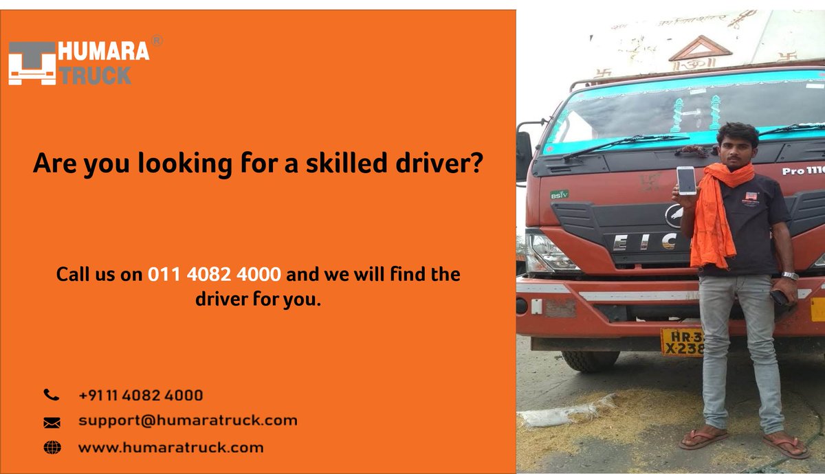 TruckHumara's tweet photo. Transport Industry's First and Only Job Marketplace.
#trucking #hiredriver #driveriobs #nationbuilding #transportation #logistics #DriverShortage https://t.co/ruQey9u8Bz