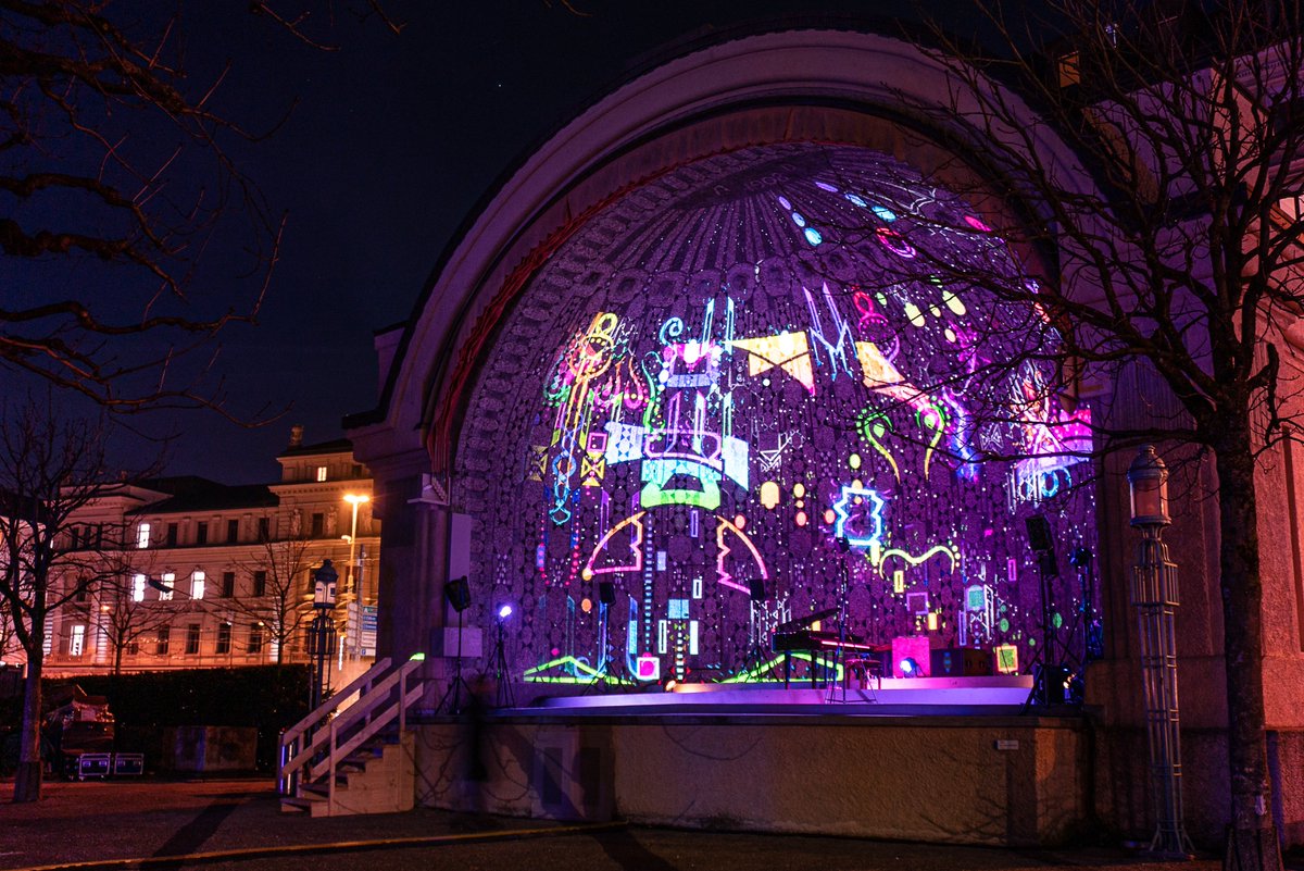 visitlucerne's tweet photo. Get ready for the 2nd Lilu Light Festival Lucerne! It starts tonight and runs until January 19th. 19 projects are illuminated daily from 18-22h. https://t.co/ShNQdpkpP3 https://t.co/tS8jaSoM2l