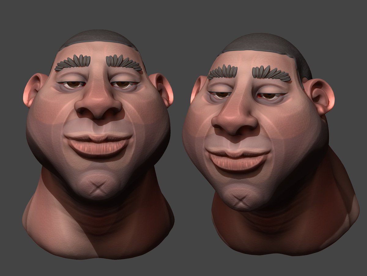MNicholson_Arts's tweet photo. More practice and working into older head sculpts then texturing. - #gamedev #characterdesign #character #characterartist #photoshop #zbrush #sculpt #3d #3dart https://t.co/fyqCEMsHUK