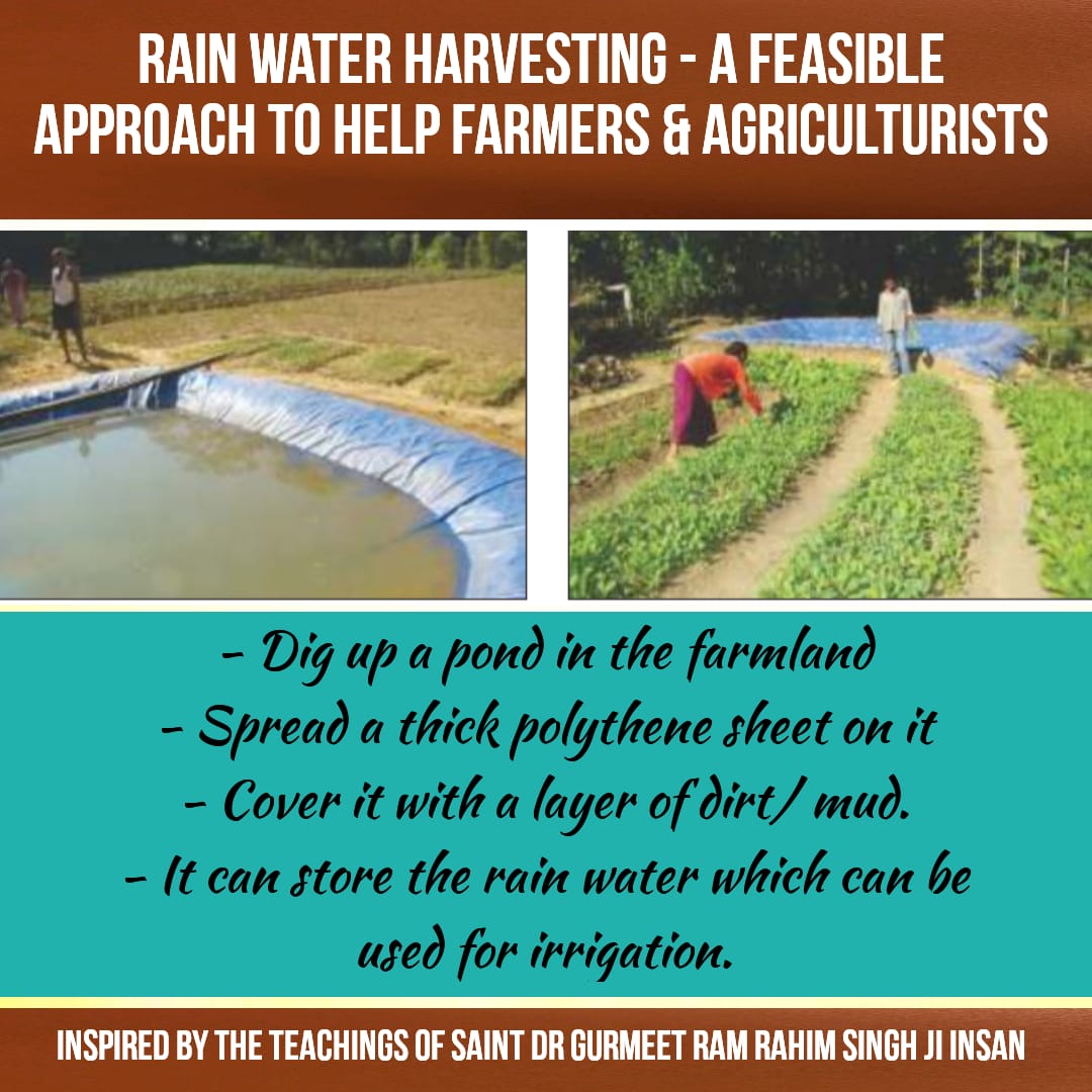 MahakSharma96's tweet photo. Saint Dr. @Gurmeetramrahim Singh Ji insan invent the different new techniques to #SaveWater like rain water harvesting. By applying these techniques in farming or in daily routine we can save our earth from water crisis. https://t.co/zycfmfDegN