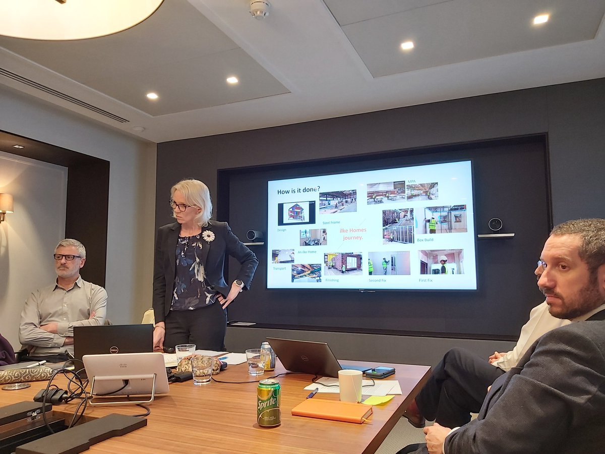 Increasing capacity from 2-3 modules per day to 8. Very exciting to hear from <a href="/jenny_danson/">Jenny Danson</a> about how @ilkehomes can help us build more homes more quickly. <a href="/RavenHT/">Raven Housing Trust</a> <a href="/BuildingBetterX/">Building Better: Community of Practice (BB:CoP)</a> #buildinghomeschanginglives #mmc